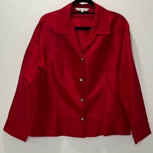 Silk Box Red Women's Blouse